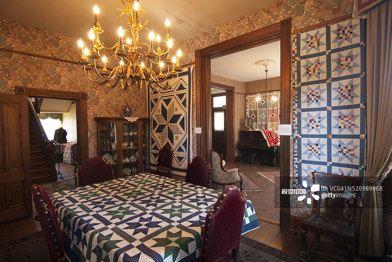 拉康纳被子和纺织品博物馆，华盛顿州拉康纳图片素材