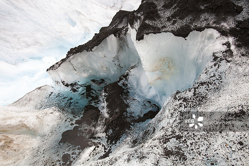 加拿大的阿萨巴斯卡冰川图片素材