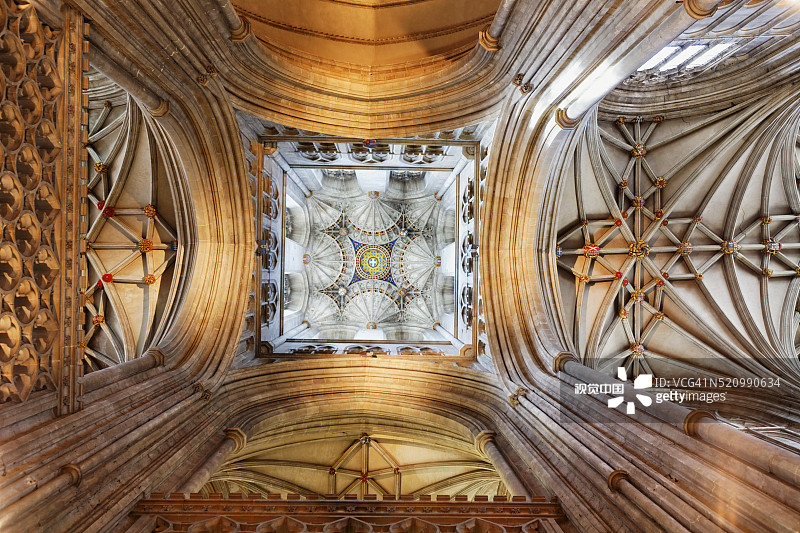 坎特伯雷大教堂哈利钟楼内部图片素材