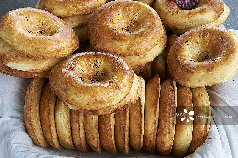 乌兹别克斯坦撒马尔罕锡奥布巴扎当地市场图片素材