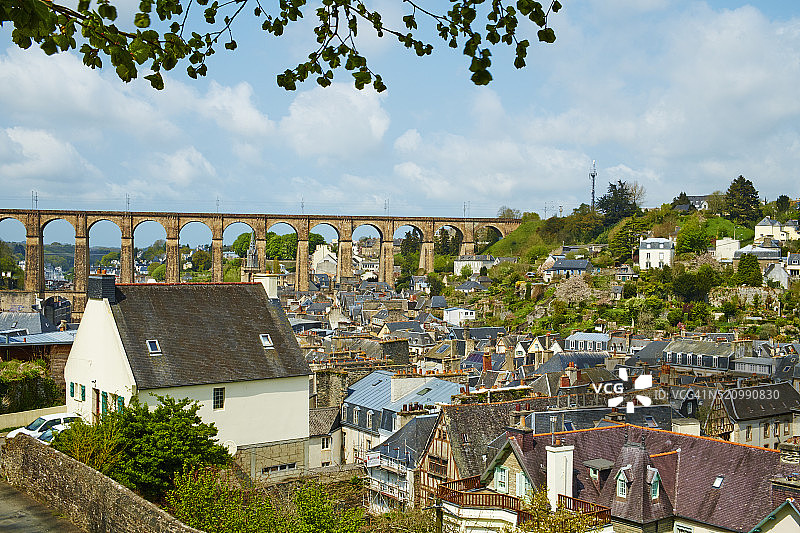 布列塔尼，菲尼斯泰尔，莫尔莱图片素材