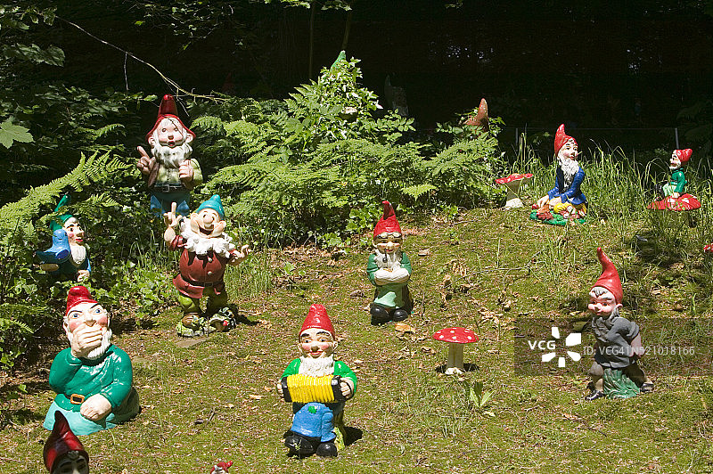 花园侏儒摆件图片素材