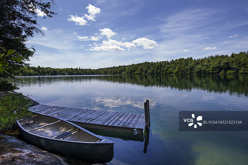 戴德姆哈里曼池塘，缅因州图片素材