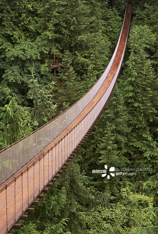 卡皮拉诺吊桥图片素材