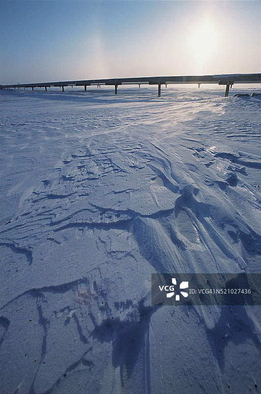 阿拉斯加输油管道图片素材