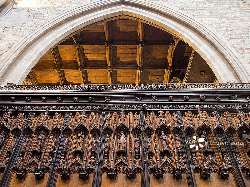 圣劳伦斯教堂雕刻怜悯凳图片素材