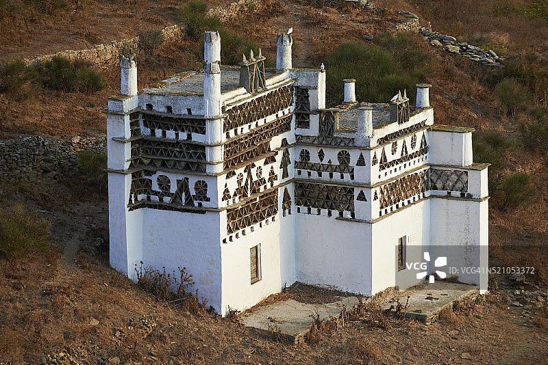 希腊基克拉泽斯群岛鸽舍图片素材