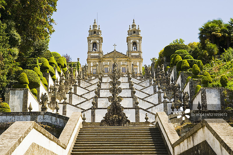 邦热苏斯山朝圣所楼梯图片素材