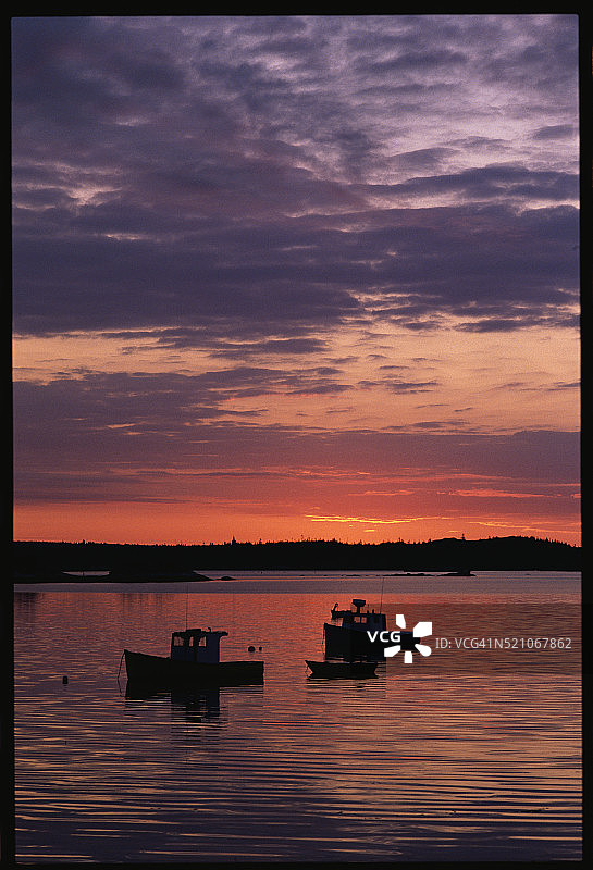 圣玛格丽特湾的日落图片素材
