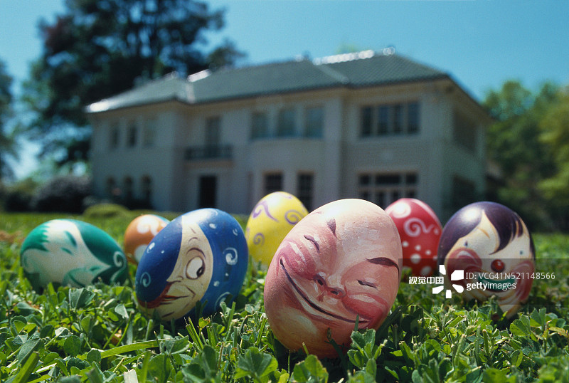 手绘复活节彩蛋图片素材