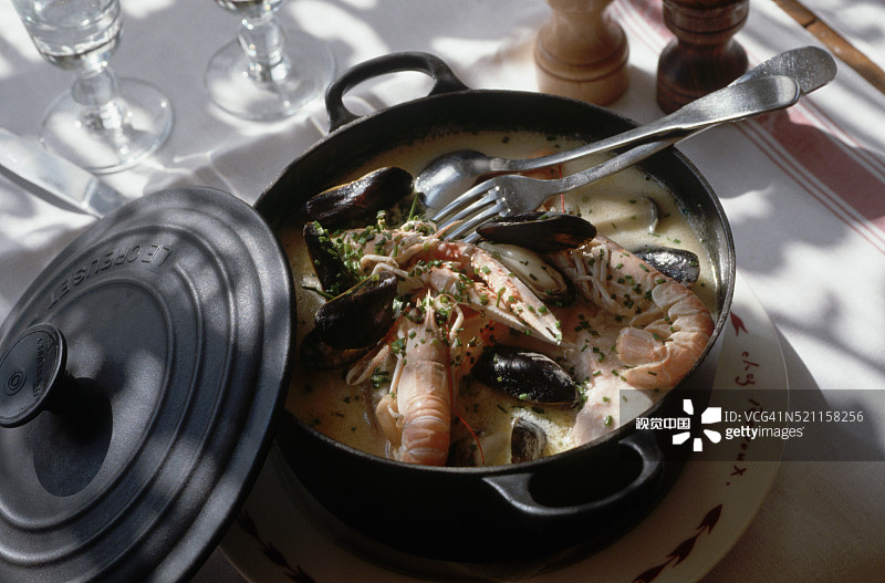 拉瓦oux餐厅的水生动物图片素材