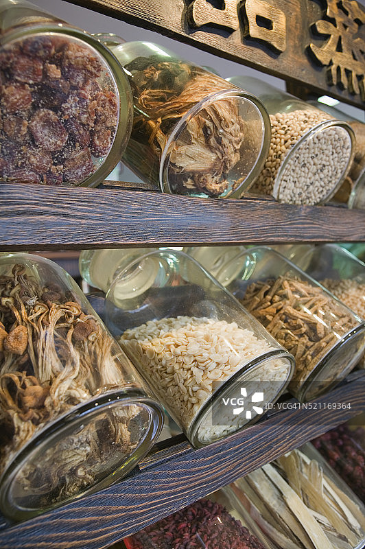 新加坡唐人街出售的香料图片素材