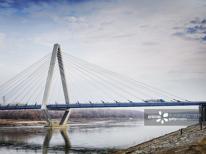 密苏里州堪萨斯城的克里斯托弗·S·邦德大桥图片素材