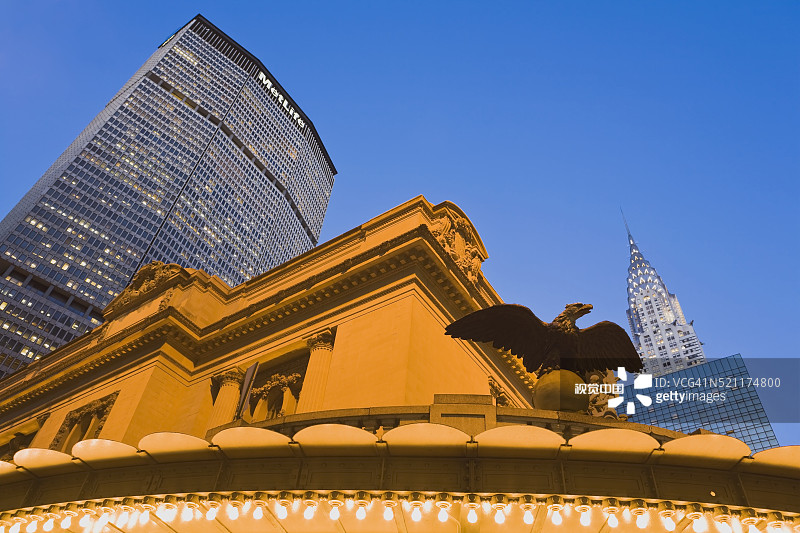 中央车站与美国大都会人寿大厦图片素材