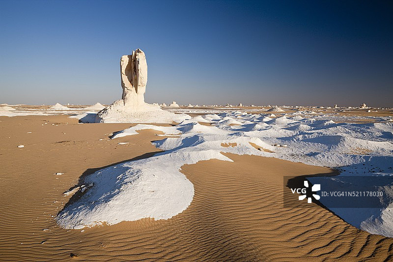 埃及利比亚沙漠白色沙漠国家公园风光图片素材