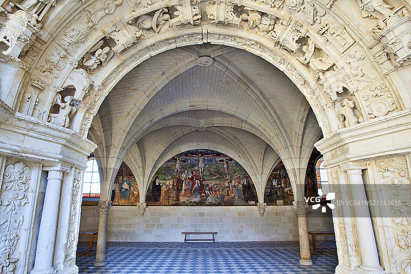 法国丰特夫罗修道院图片素材