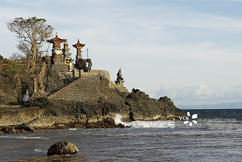 龙目岛的普拉巴图博隆印度教寺庙图片素材