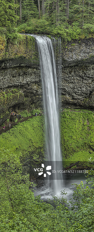 俄勒冈州南银瀑布图片素材