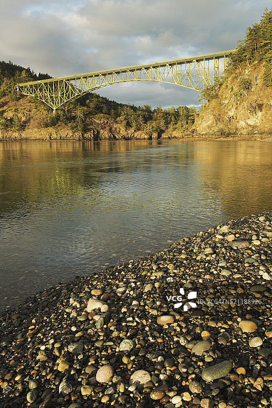 美国华盛顿州欺骗海峡州立公园图片素材