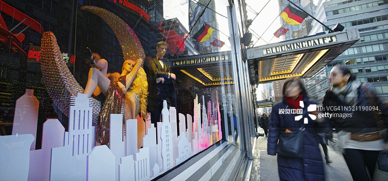 纽约市节日期间的布鲁明戴尔图片素材