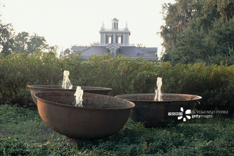 风水喷泉图片素材