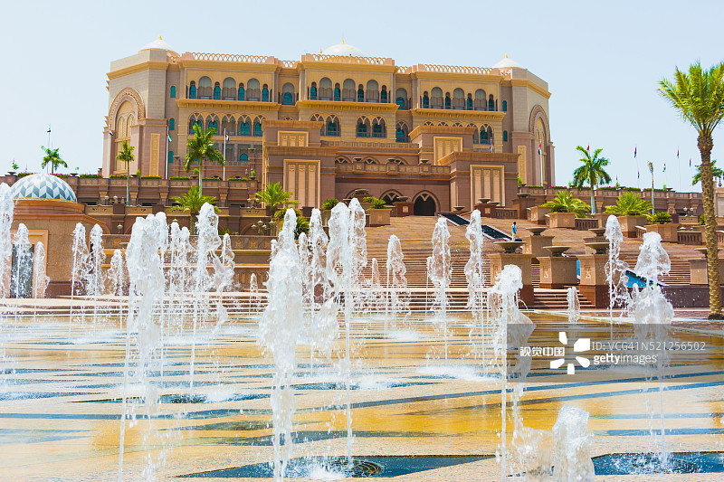 阿联酋阿布扎比酋长国宫殿酒店图片素材