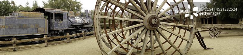 熔炉溪牧场硼砂博物馆的采矿设备图片素材