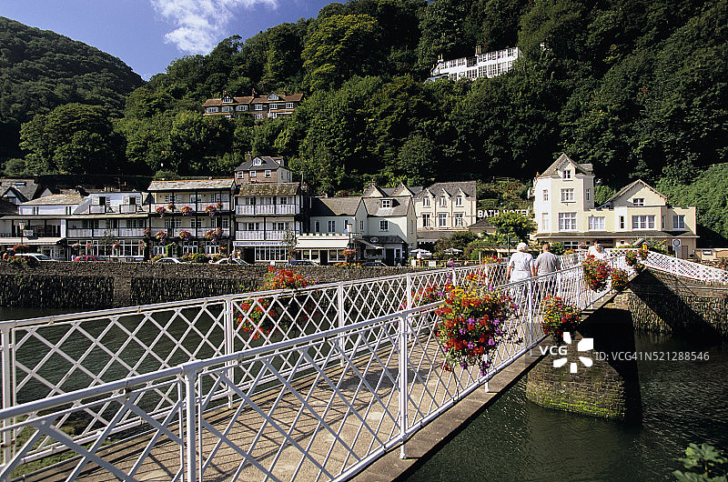 林茅斯镇码头风光图片素材