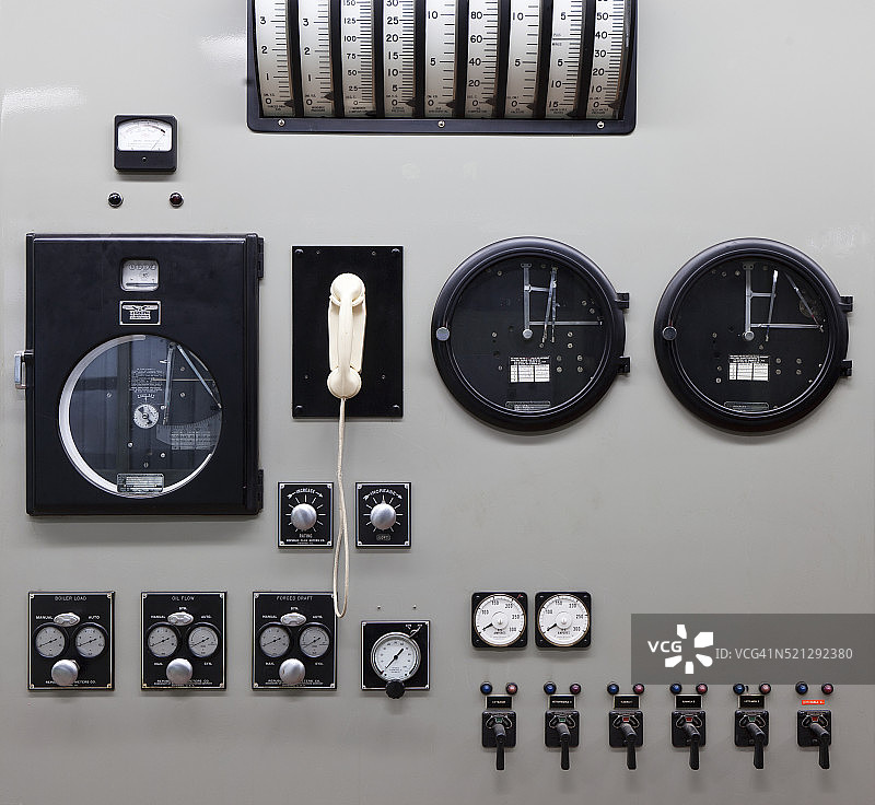 控制面板：雷克雅未克Toppstodin旧储备电站图片素材