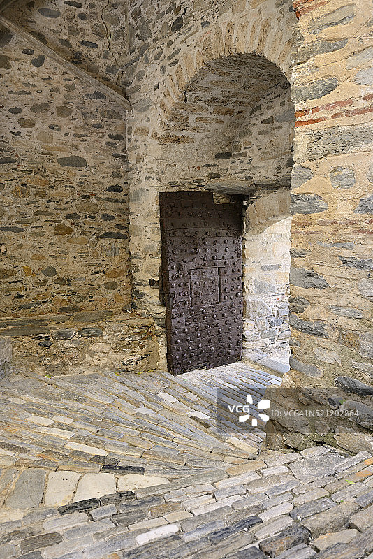 希腊哈尔基季基：阿陀斯山半岛塞诺丰托斯修道院，世界遗产图片素材