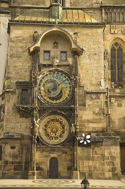 老市政厅天文钟图片素材