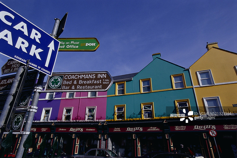 爱尔兰小镇街景图片素材