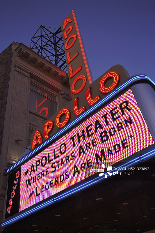 阿波罗剧院的跑马灯图片素材