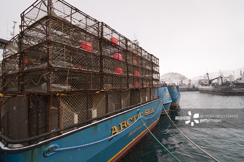 阿拉斯加商业捕蟹船图片素材