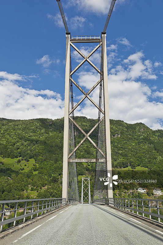 挪威哈兰德峡湾松德桥图片素材