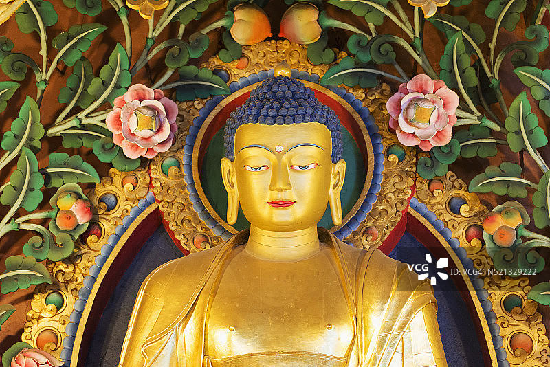 尼泊尔博达哈大佛塔寺庙雕像图片素材