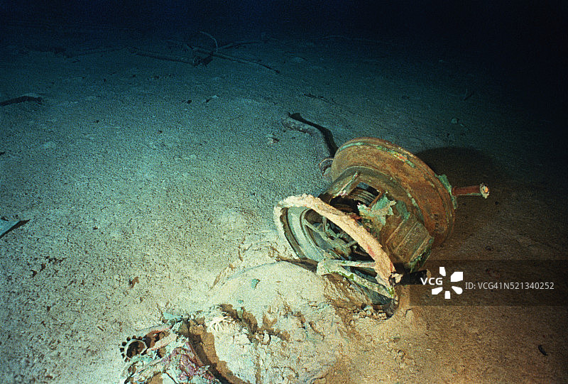 泰坦尼克号的引擎电报机图片素材