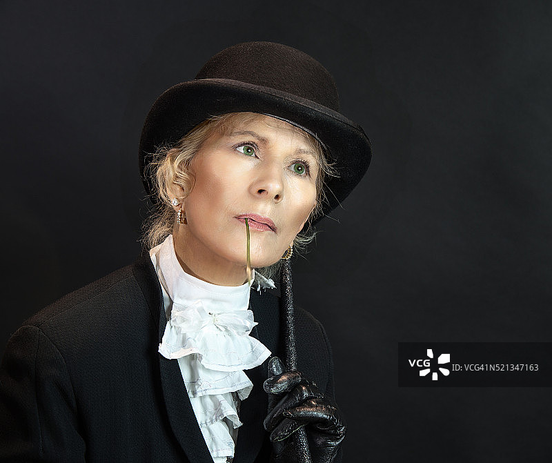 骑马服装模特图片素材