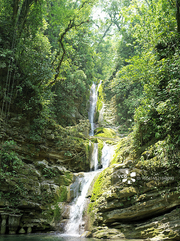 墨西哥希利特拉的瀑布图片素材