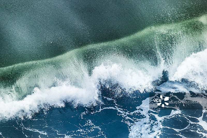 海浪俯视图图片素材