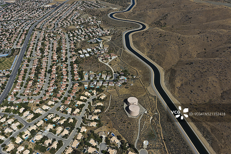 加利福尼亚输水渠图片素材