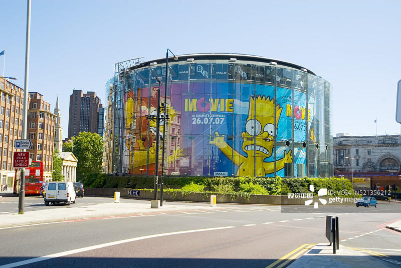 英国电影学院IMAX影院在伦敦图片素材