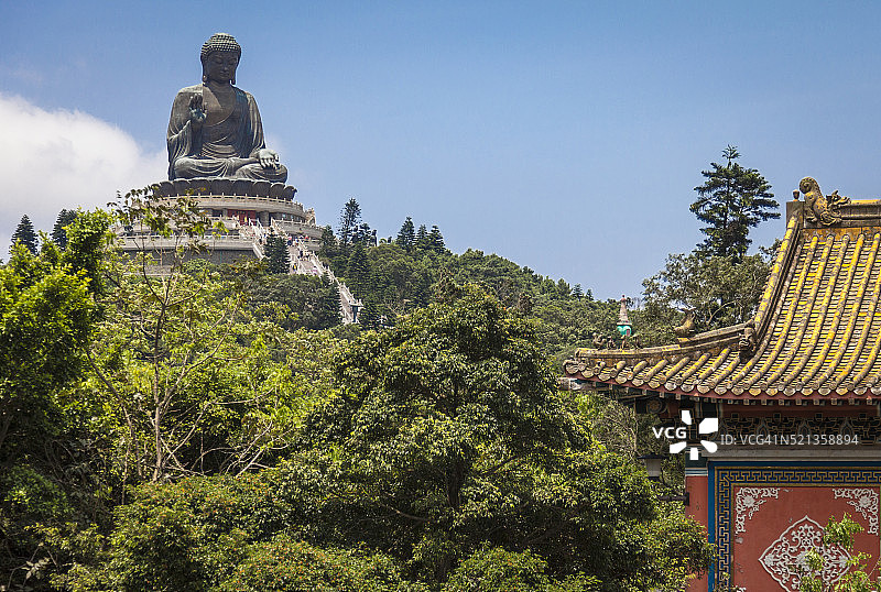香港大屿山天坛大佛图片素材