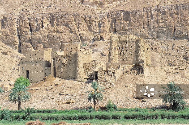 也门哈德拉毛地区遗址图片素材