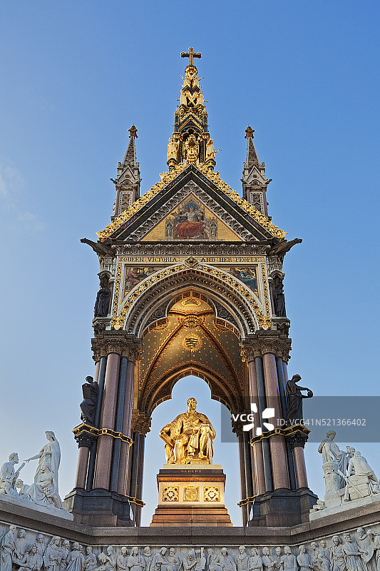 海德公园中的阿尔伯特纪念碑图片素材