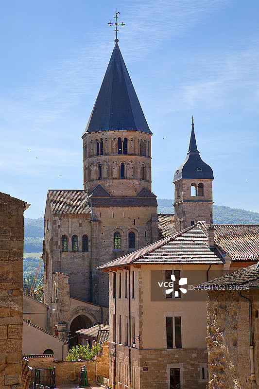 欧洲法国索恩-卢瓦尔省克吕尼修道院图片素材