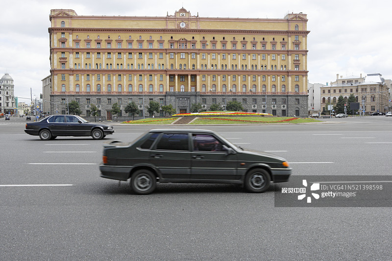 莫斯科卢比扬卡广场上的克格勃总部图片素材