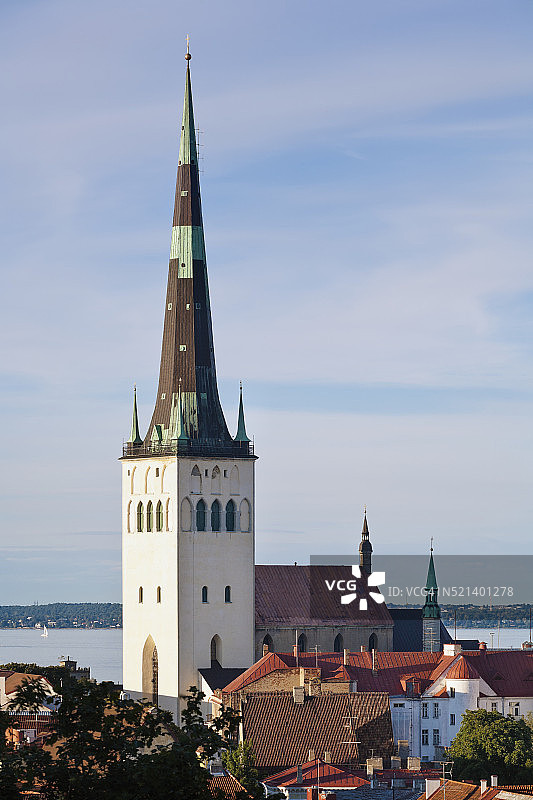 爱沙尼亚塔林圣奥拉夫教堂图片素材