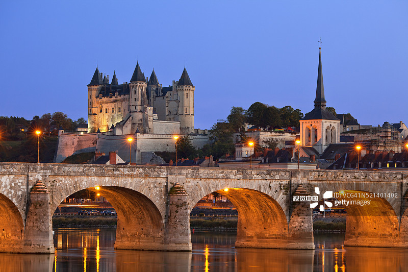 法国索米尔城堡图片素材