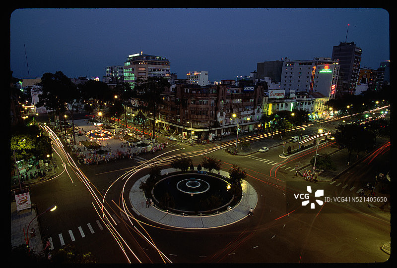 胡志明市黄昏景色图片素材